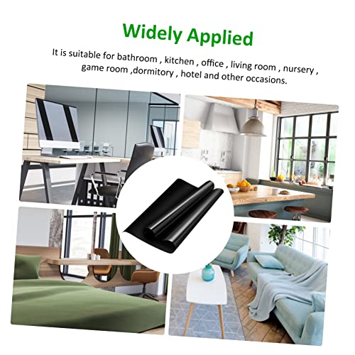 Vaguelly One Way Window Film 100% Blackout Static Cling 40x200cm Roll Daytime Privacy Window Tint for Home Sun Blocking Privacy Film for Bedrooms and Living Spaces