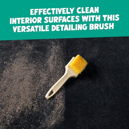 Chemical Guys Induro 7 Heavy Duty Interior Carpet & Upholstery Detailing Brush – Durable Bristles, Car Carpet Brush for Deep Cleaning Fabric, Mats & Seats, Ergonomic Grip for Comfort and Control - size: 1 Pack