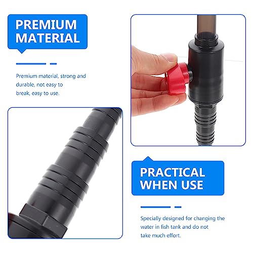 ULTECHNOVO Aquarium Water Filler, Hanging Aquarium Supplies Aquariums Accessories Fish Gravel Spill Conter Free Clamp Tank Pipe Type Vacuum for Automatic Device
