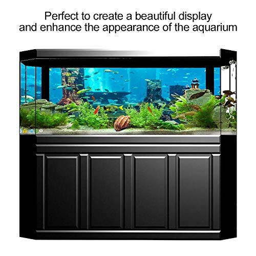 PVC Coral Aquarium Background Underwater Poster Fish Wall Decorations Sticker 4 Size(61 * 41cm) - color: 61*41cm