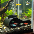 Underground Aquarium Fish Tunnel, Fish and Shrimp Hideout, Shrimp Fish Hide Cave Decoration(Round) - style: Round