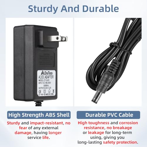 DaToo Aquarium Light LED Power Adapter AC 100-240V DC 24V 2A Replacement Power Adapter Fish Tank Light Power Supply Converter with Indicator Light - size: 24V 2A