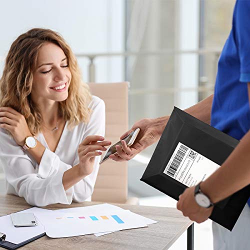 UCGOU 14x17 Black Poly Mailers Shipping Bags 100 Pcs Large Poly Mailers Mailing Bags for Shipping Clothes Self Sealing Package - color: Black, size: 14x17