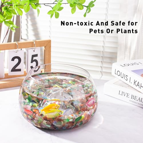 0.5 Lb/230g Multicolor Cat Eye Stones Pebbles Polished Aquarium Rocks Gravel, 7-9mm Natural Gemstones Tumbled Chips Bulk for Aquarium, Vase Fillers, Succulent Plants Decor - color: Cat Eye, size: 0.5 LB