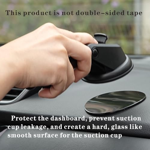 Dashboard Pad Mounting Disk for Suction Cup Phone Mount & GPS & Dashboard Camera 3.25" L Heat-Resistant Suitable for Curved Surface Textures and Flat Surfaces,2-Piece Set - style: 2 Count (Pack of 1)