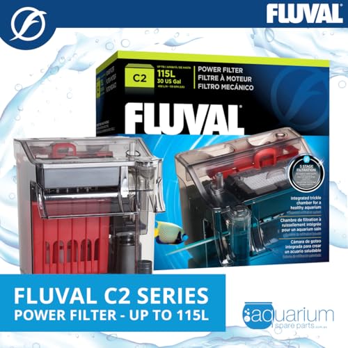Fluval C2 Power Filter, Fish Tank Filter for Aquariums up to 30 Gal. - size: C2