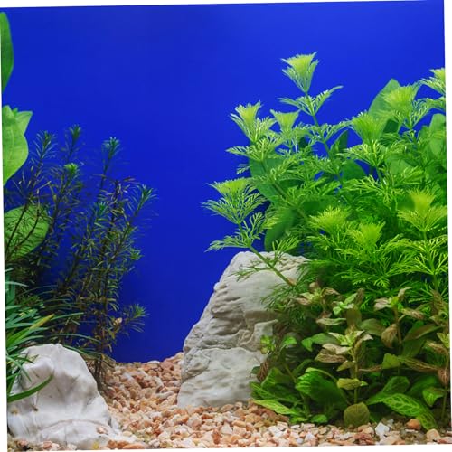HANABASS Aquarium Background Paper Aquarium Wallpaper Fishtank Background Sticker Fish Tank Backing Background Wallpaper for Tank Aquarium Sticker Aquarium Underwater Poster PVC Blue - color: Blue