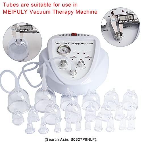 Vacuum Cupping Machine Accessories, Premium Silicone Y Type Hose Tubing for Small Cups