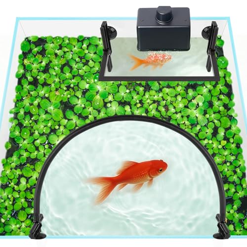 Aquarium Floating Plant Barrier, Self-Adjusting Aquarium Plant Corral, Automatically Adjusts Height with Water Level for Floating Plants, Aquariums