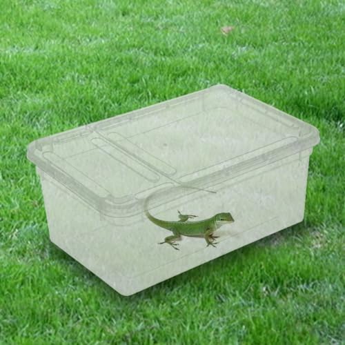Hypeety Small Reptile Breeding Box for Reptiles Small Snake Turtle Spiders Geckos Frogs Breeding Box Case Feeding Hatching Container Reptile Tank Terrarium