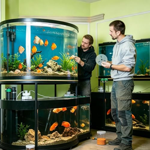 Aquarium Lid, Clear Acrylic Visibility Design, 15x15cm, Fish Tank Anti Jumping Lid, Round Aquarium Cover Protector, Ventilation And Feeding Access Hole, For Homes, Offices, Bedrooms, And Living Spaces