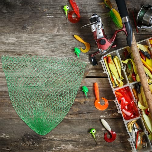 Toyvian Thickened Wire Large Fish Landing Net Replacement Head Mesh Sturdy Fish Catching Net for Freshwater and Saltwater Fishing