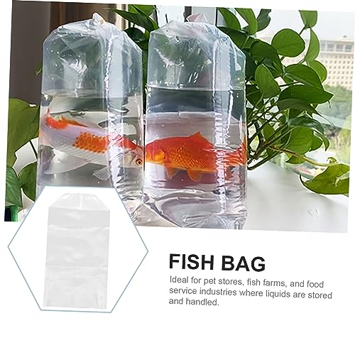 Happyyami 50pcs Ornamental Fish Bags Lightweight Fish Transport Containers for Safe Packing for Aquatic Transport and Storage
