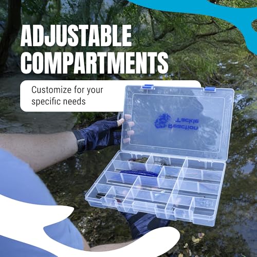 Reaction Tackle Tackle Box Trays, Utility Storage Boxes for Fishing Tackle, Lures, Hooks & Baits – Fits Tackle Bags and Tackle Boxes - color: 3600 Trays (2-pack)