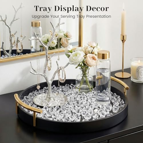 DomeStar 1050PCS Clear Fake Ice for Vase Fillers, Acrylic Fake Crystal Clear Vase Fillers Fish Tank Centerpiece Party Table Scatter Decor(0.4 x 0.6 inch) - color: Clear