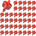 60Pcs 4 GPH Pressure Compensating Irrigation Drippers, Watering Spot GPH Dripper Drip Emitters Heads Constant Flow Outlet Heads for 1/4 Inch Irrigation Tubing for Garden Irrigation System - color: 4 GPH 60PCS
