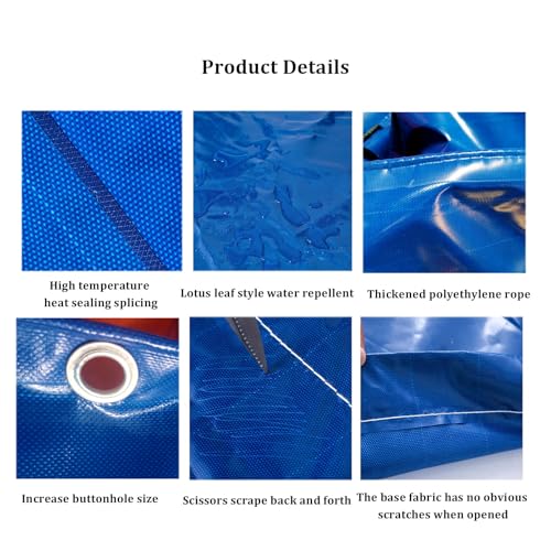 Outdoor Fish Pond Temporary Holding Tank,Fish Pond Canvas Pond, Canvas Cistern Tarpaulin, For Saltwater Fish For Crayfish Farming, Home(Size:Length * Width: 1x2 m/39 * 79 in,Color:Height 0.8 m/31 in) - color: Height 0.8 M/31 in, size: Length * Width: 1x2