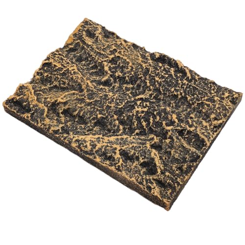 AYNEFY Reptiles Reptile Decorative Supplies, Rock Terrarium Background 3D Rock Stone Background Decorations Backdrop for Fish Reptiles Amphibians Turtles Reptile (17.5 * 13cm) - size: 17.5*13cm