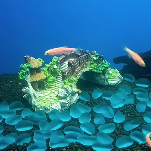 1pcs Fish Tank Artificial Bridge Resin Landscape Decoration Bridge Aquarium Equipment Accessories Ornament Cave Aquatic Pet Fish