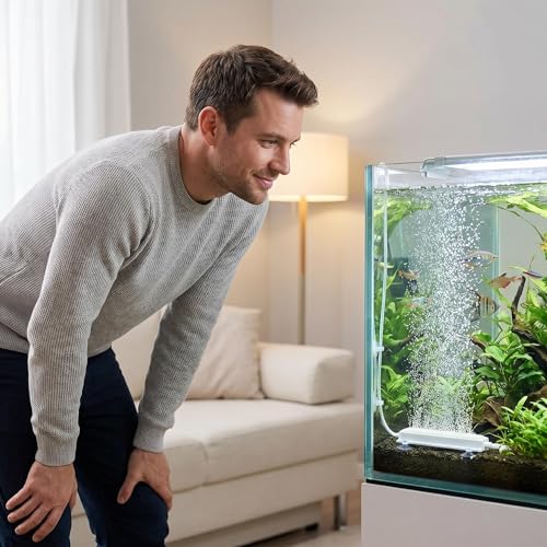 Aquarium Nano Air Stone, High Dissolved Oxygen Bubble Diffuser for Fish Tank, Hydroponics, Small Bucket, Ultra Fine Air Bubbler Compatible with Nano Air Pump
