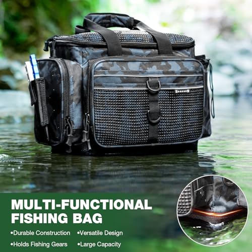 Ghosthorn Fishing Tackle Bag 3600 and 3700 Tackle Trays Lure Box Waterproof Tackle Box Organizer Removable Dividers for Lures Storage - style: Tackle Bag &3600 (2 Packs)