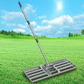 Lawn Leveling Rake, 30"x10" Heavy Duty Leveling Rake for Soil, Sand, Compost, Gravel, Steel Lawn Leveler with Adjustable Handle, Level Yard Tool for Backyard, Garden, Farm, Golf Course - style: 30*10 in