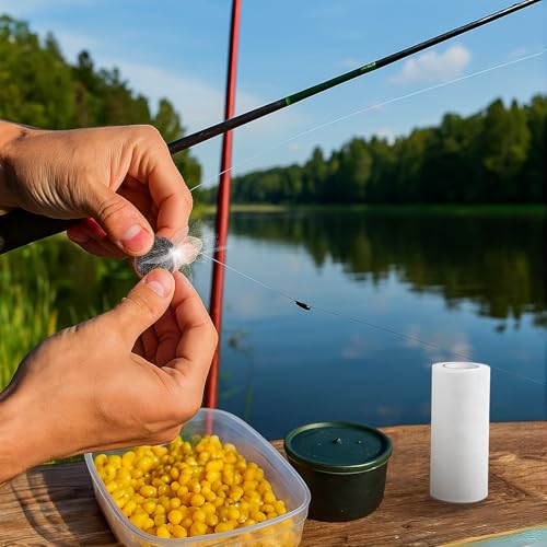 2 Rolls Catfish Bait Holder Bags Spawn Net 3'' Baits Bags Mesh for Fishing 144FT Fish Bait Neting for Catfish Fine Mesh Fishing Net for Roe Fish Equipment Tackle Kit