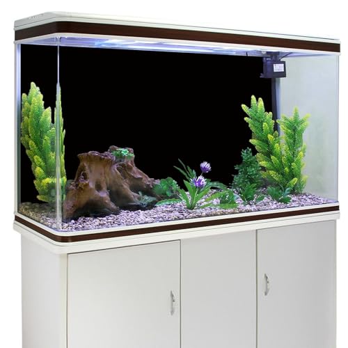 YongFoto Black Fish Tank Background 36x24 inch Black Fish Tank Backdrop AquariumTerrarium Background - size: 36 x 24 inches