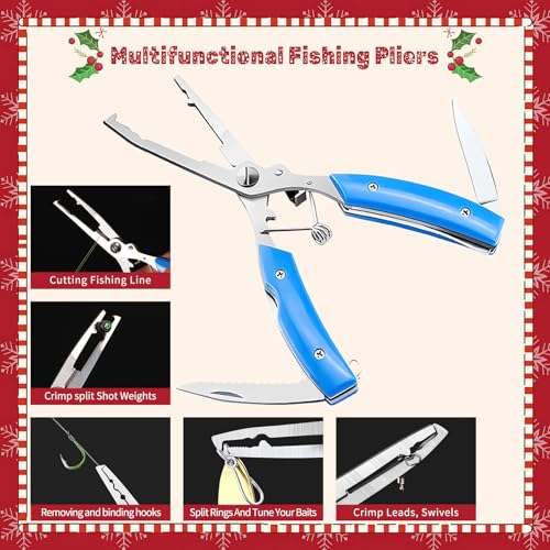XBLACK Fishing Tool Kit Fishing Pliers Fish Gripper Fishing Scale Fish Grip Tools Set Saltwater Resistant Fishing Gear - color: Simple Set - A