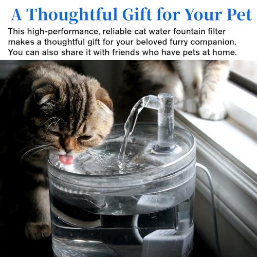 12 Pack Cat Fountain Filters Sponge Replacement Pet Fountain Pre-Filter Square Foam Sponges for 84oz/2.5L Cat Water Fountains, White