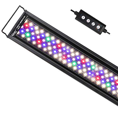 hygger Advanced LED Aquarium Light with Timer, 24/7 Lighting Cycle & DIY Mode, Full Spectrum Fish Tank Light for 48-54 in Freshwater Planted Tank - size: 48"- 54"
