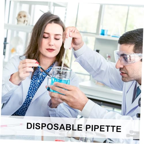 Alipis 100pcs Disposable Droppers Pipettes Plastic Dropper for Plant Aquarium Lab Essential Oils High Transparency