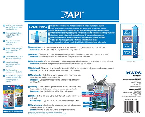 API FILSTAR XP MICROFILTRATION Aquarium Canister Filter Filtration Pads 3-Count, FILSTAR MICRO FILTRATION PADS, Whites & Tans - color: Whites & Tans, size: Micro