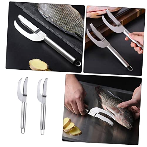 Fish Opener Set Reusable Remover Tool Stainless Steel Kitchen Gadgets Easy Handling