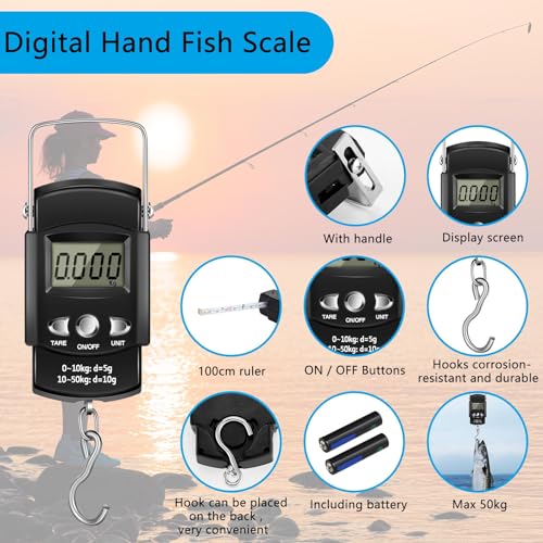 Sosation 134 Pcs Fishing Tool Kit Fishing Gear and Equipment Fishing Pliers Kit Fish Hook Remover Tool Fishing Lip Gripper Set Fishing Lures Baits Tackle Accessories (Blue, Cute Style)