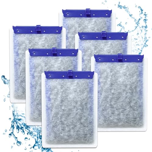 Filter Cartridges Large Compatible with Tetra Whisper Bio-Bag Aquarium Filters, Fish Tank Filters Replacement for Aquariums for Whisper Filter 20i 40i/ IQ 20 30 45 60/ PF20 30 40 60, 6 Pack - size: Large,6 Pack