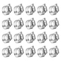 20PCS Stainless Steel Hose Clamp Adjustable (27-51mm)1-1/8'' - 2'' Worm Gear Hose Clamp, Adjustable Worm Gear Pipe Fuel Line Hose Clamps Heavy Duty for Plumbing, Automotive - size: 20 pcs (1-1/8'' - 2'')