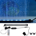 Carefree Fish Aquarium 24/7 Mode Timer Submersible LED Light Full Spectrum CRI 82~85 Tank Underwater Light & Nanometer Materials Air Stone 3Ft Tubing Waterproof Rating IP68 (No Included Air Pump) - size: 16Inch