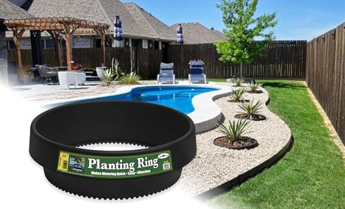 3-Pack 20-inch Rose & Shrub Planting Rings – Deep Watering Basin & Edging. - size: 20" - 3 pack