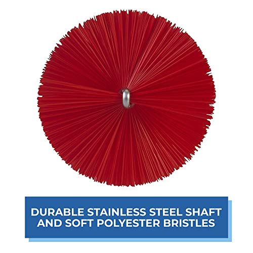 Vikan 53704 Tube Brush,2.4",PP/PBT,Red - color: Red