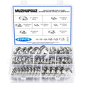 304 Stainless Steel Hose Clamps Assortment Kit, 62Pcs 1/4-2 in (6-38mm) Adjustable Worm Gear Pipe Hose Clamps, Automotive, Washing Machine, Mechanical - size: 62 pcs (1/4'' - 1-1/2'')