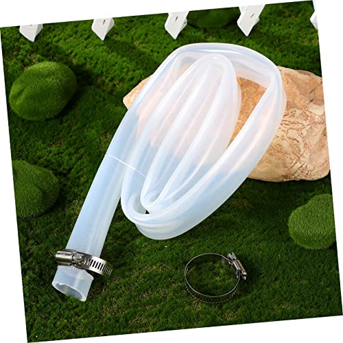 TEHAUX Silicone Tube Set Flexible PVC Hose for Home Brewing Water Oil and Air Transfer 5m Length with Clamps
