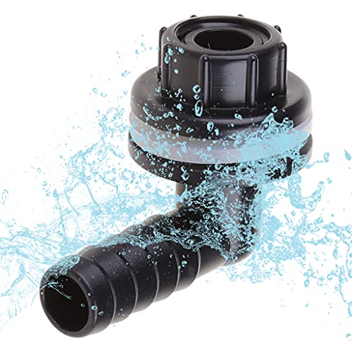 Flexible Tank Adapter (Bulkhead), Water Pipe Storage Adapter Connector, Plastics Elbow Quick Connector, 14mm Inner Diameter, Leakproof, Easy Installation, for Aquariums, Ponds Water Piping