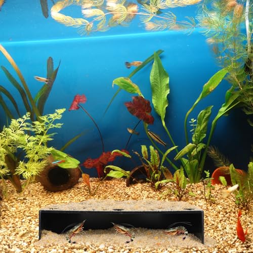 2 Pcs Shrimp Hides for Aquarium, Shrimp Breeding Caves Hideout Shelters for Protection, Small Fish Shrimps Tunnel House for Fish Tank Accessories Decor