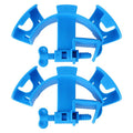 Mikikit 2pcs Sturdy Abs Water Pipe Holder Clips for Fish Tank Easy to Install Aquarium Hose Fixing Clamp Space Saving Design for Tubing
