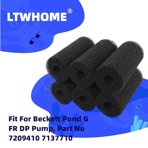 Pre-Filter Sponge Roll Fit for Beckett Pond G FR DP Pump, Part No 7209410 7137710 (Pack of 6)