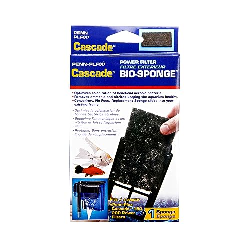 Penn-Plax Cascade 150 or 200 GPH Hang On Filter Aquarium Bio Sponge Replacement; 1 Pack; Cut to fit Cascade 150 or 200 - size: Cascade 150 Replacement Bio-Sponge