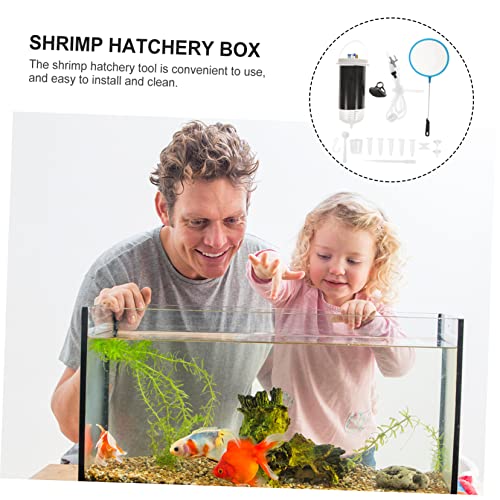 MERRYHAPY 1set Brine Shrimp Incubator Breeding Box Plastic Hatchery Suction Cup for Efficient Shrimp Breeding and Easy Cleaning for Aquariums and Fish Tanks