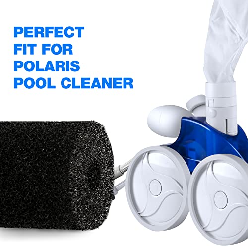 for Polaris Pool Cleaner Parts, 12 Pack Sweep Hose Tail Scrubbers Replacement for Sweep Pool Cleaner Fits Polaris 180 280 360 380 480 3900 - color: Black-12 Pack