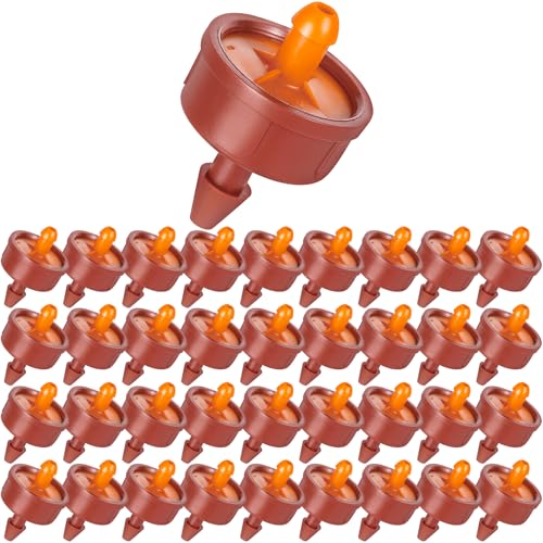 200Pcs 3 GPH Pressure Compensating Irrigation Drippers, Watering Spot GPH Dripper Drip Emitters Heads Constant Flow Outlet Heads for 1/4 Inch Irrigation Tubing for Garden Irrigation System - color: 3 GPH 200PCS